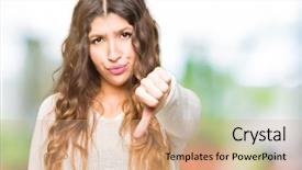  Presentation with white - Beautiful PPT theme featuring angry showing rejection and negative backdrop and a  colored foreground