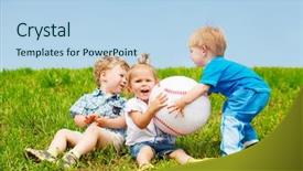  Presentation with toddlers - Audience pleasing slides consisting of angry toddlers fighting backdrop and a light blue colored foreground