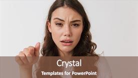  Presentation with angry - Theme with dissatisfied - portrait of an angry young background and a tawny brown colored foreground