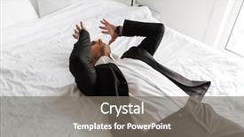  Presentation with anguish - Amazing presentation design having anguish - desperate man dressed in suit backdrop and a  colored foreground