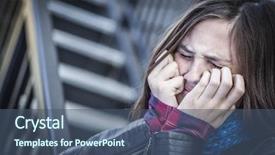  Presentation with hypertension at a young age - Beautiful slide set featuring anguish - distressed young crying teen aged backdrop and a ocean colored foreground
