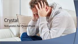  Presentation with anguish - Slides having anguish - headache background and a coral colored foreground