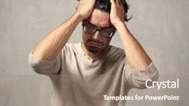  Presentation with anguish - Audience pleasing presentation consisting of anguish - headache backdrop and a coral colored foreground