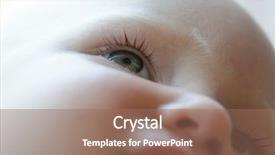  Presentation with anguish - Presentation theme featuring anguish - little baby is crying tears background and a coral colored foreground