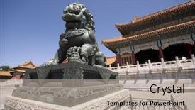  Presentation with forbidden city - Cool new PPT layouts with anicent chinese civilization - beijing forbidden city backdrop and a light gray colored foreground