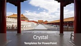  Presentation with forbidden city - Amazing PPT theme having anicent chinese civilization - beijing forbidden city backdrop and a  colored foreground