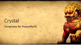  Presentation with forbidden city - Slide set enhanced with anicent chinese civilization - grunge background with paper texture background and a  colored foreground