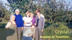  Presentation with 1970s - Presentation theme enhanced with anielin-poland-circa-1970s-vintage background and a tawny brown colored foreground