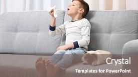  Presentation with allergy - Theme with animal allergy concept cute little background and a gray colored foreground