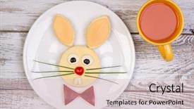  Presentation with funny animal - Colorful slides enhanced with animal children - funny sandwich for a child backdrop and a lemonade colored foreground