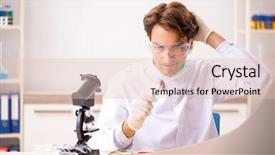  Presentation with new era - Slide deck enhanced with animal experimentation - male entomologist working background and a  colored foreground