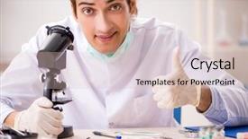  Presentation with lab animal - Audience pleasing presentation design consisting of animal experimentation - male entomologist working backdrop and a soft green colored foreground