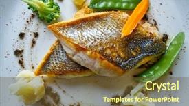  Presentation with sea - Cool new PPT theme with animal experimentation - seabass sea bass with stir backdrop and a  colored foreground