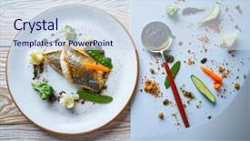  Presentation with sea - Audience pleasing PPT theme consisting of animal experimentation - seabass sea bass with stir backdrop and a sky blue colored foreground