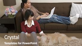  Presentation with happy kids at indoor playground - Cool new slides with animal family - happy couple relaxing indoors backdrop and a  colored foreground