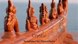  Presentation with animal - Presentation consisting of animal-figures-on-chinese-roof background and a red colored foreground