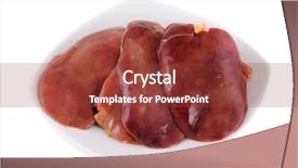  Presentation with animal chicken - Audience pleasing PPT layouts consisting of animal organ - plate full of fresh backdrop and a tawny brown colored foreground