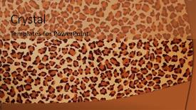  Presentation with skin - Amazing presentation design having animal print - jaguar skin background backdrop and a red colored foreground