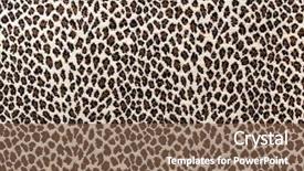  Presentation with animal print - Presentation having animal prints background and a tawny brown colored foreground