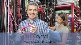  Presentation with leash - Beautiful presentation theme featuring animal selection - customer selecting leash while woman backdrop and a  colored foreground