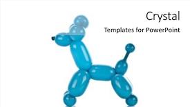  Presentation with poodle - Theme enhanced with animals entertainment - simple balloon animal poodle background and a white colored foreground