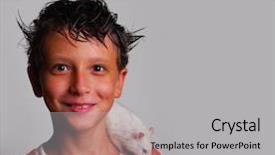  Presentation with rat - Slides enhanced with animals rats - boy in a red t-shirt background and a light gray colored foreground