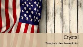  Presentation with animated - Presentation having animated - american flag against wood background background and a lemonade colored foreground