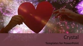  Presentation with for black women heart disease - Beautiful slides featuring animated - couple holding a heart backdrop and a tawny brown colored foreground