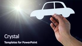  Presentation with shining light - Cool new theme with animated - cut out of car backdrop and a wine colored foreground