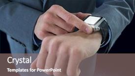  Presentation with digital - Amazing slide set having animated - digital composite of businessman holding backdrop and a coral colored foreground