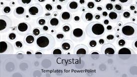  Presentation with hard disk - Presentation theme consisting of animated - googly eyes are small plastic background and a light blue colored foreground