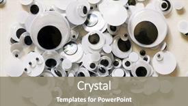  Presentation with hard disk - Beautiful slide set featuring animated - googly eyes are small plastic backdrop and a gray colored foreground