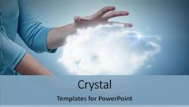  Presentation with animated - Cool new presentation theme with animated - woman gesturing against white background backdrop and a light blue colored foreground