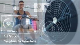  Presentation with digital image - Beautiful PPT layouts featuring animated abstract - digital composite of composed image backdrop and a seafoam green colored foreground