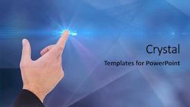  Presentation with abstract animated - PPT layouts enhanced with animated abstract - digital composite of hand pointing background and a teal colored foreground