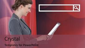  Presentation with abstract animated - Amazing slide deck having animated abstract - digital composite of woman backdrop and a violet colored foreground