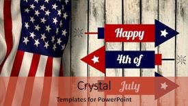  Presentation with happy image - Colorful theme enhanced with animated abstract - digitally generated image of rockets backdrop and a red colored foreground