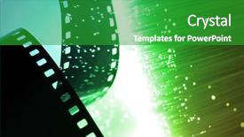  Presentation with fiber - Cool new slide set with animated clip arts - fiber optical background with lots backdrop and a shamrock green colored foreground