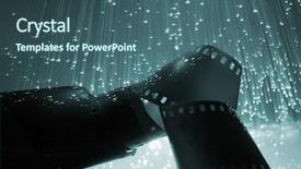  Presentation with fiber optics - Amazing slide deck having animated clip arts - fiber optics background with lots backdrop and a ocean colored foreground