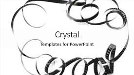  Presentation with film strip - Presentation theme enhanced with animated clip arts - film strip frame background and a white colored foreground