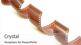  Presentation with film strip - Audience pleasing slide deck consisting of animated clip arts - film strip in front backdrop and a white colored foreground
