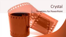  Presentation with old film - Colorful theme enhanced with animated clip arts - old film isolation on white backdrop and a lemonade colored foreground