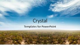  Presentation with environment - Cool new slides with animated environment - view of an empty field backdrop and a light blue colored foreground