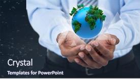  Presentation with digital - Beautiful PPT layouts featuring animated globes - digital composite of business man backdrop and a tawny brown colored foreground