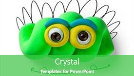  Presentation with play dough - Presentation design with animated-green-play-dough background and a shamrock green colored foreground