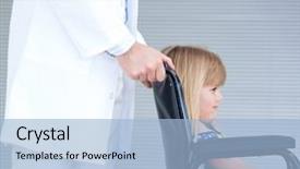  Presentation with animated health - Audience pleasing presentation theme consisting of animated health - smiling little girl sitting backdrop and a light blue colored foreground