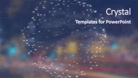  Presentation with city night - PPT theme having animated lines - digital composite of night city background and a ocean colored foreground