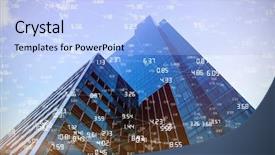  Presentation with animated - Amazing slide deck having animated lines - screen with times against glass backdrop and a light blue colored foreground