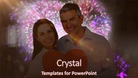  Presentation with clouds in heart shape - Presentation theme consisting of animated new year - happy couple holding big heart background and a wine colored foreground