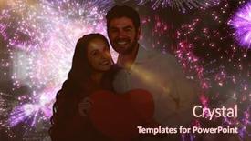  Presentation with black paper - Beautiful PPT layouts featuring animated new year - happy couple holding paper heart backdrop and a wine colored foreground